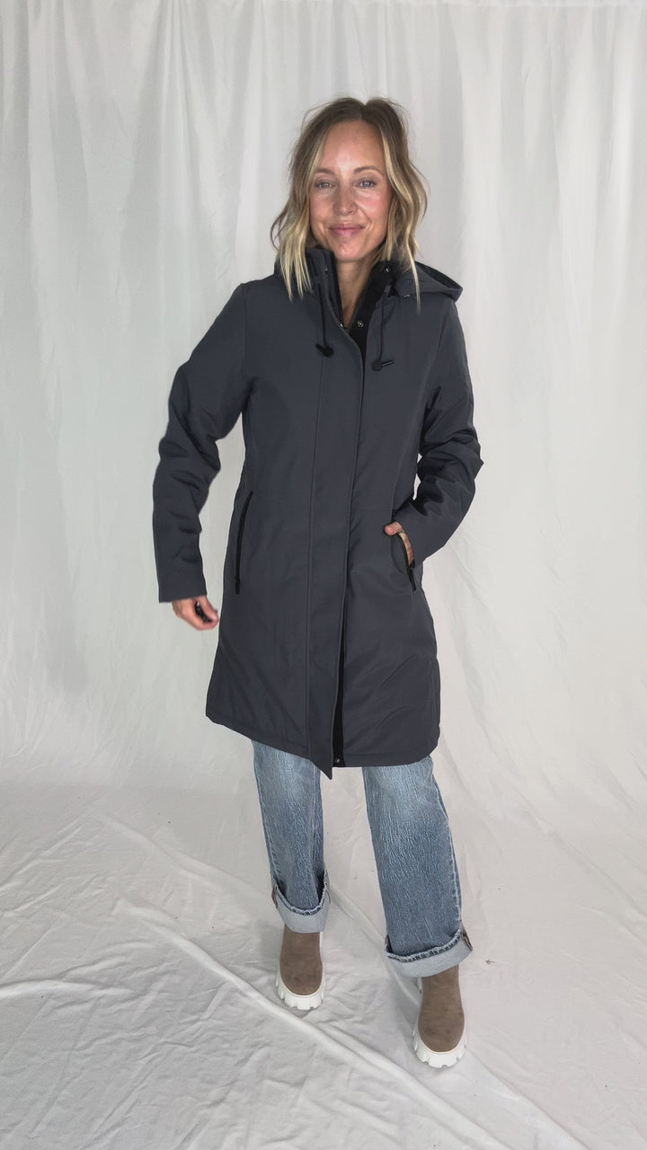 ONLY Kara Water Repellant Parka- SLATE BLUE