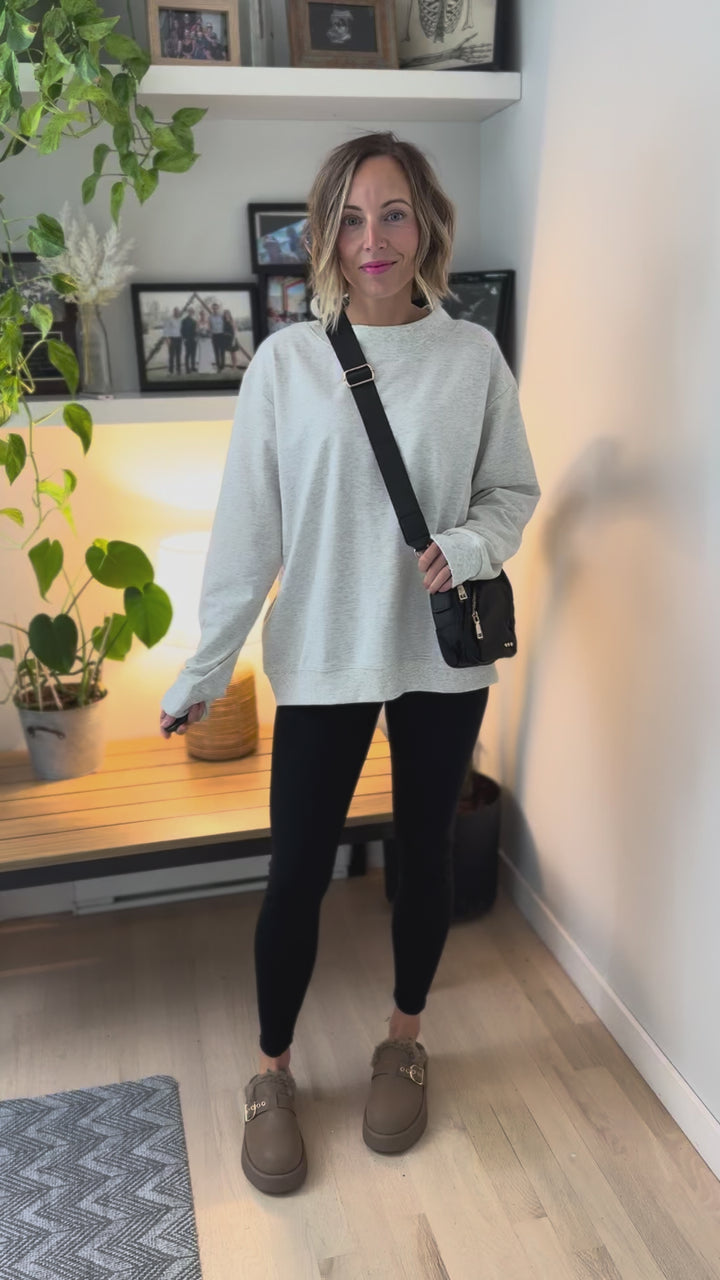 Nisha Nylon Crossbody Bag- BLACK