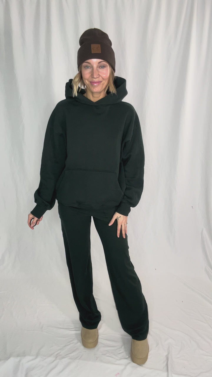 Rowan Fleece Hoodie- REGENCY GREEN