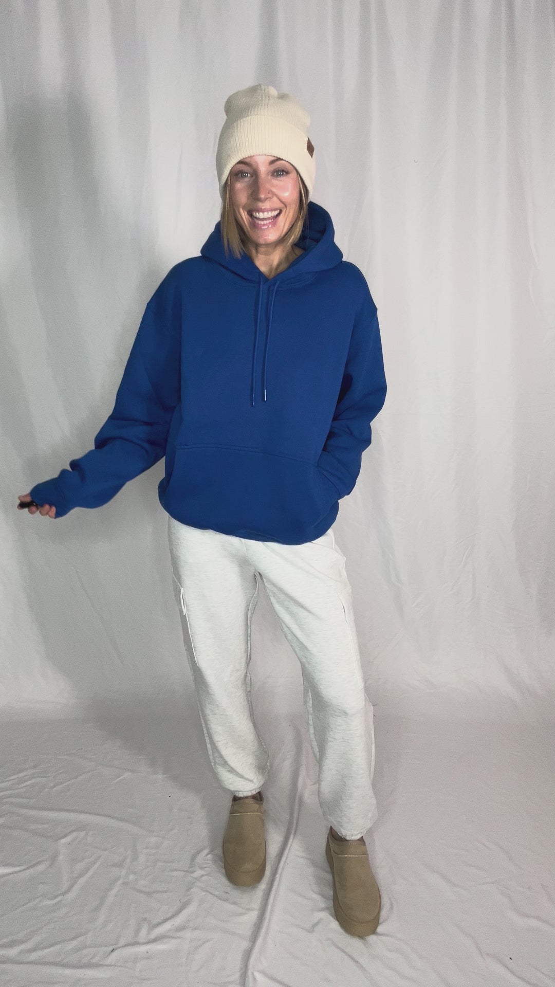 MONO B Calla Cloud Hoodie- DEEP INDIGO