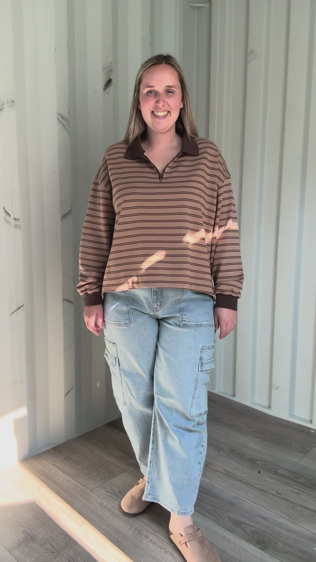 Cello Curt High Rise Cargo Barrel Jeans- LIGHT