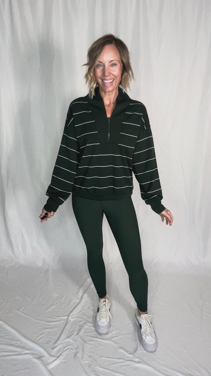 Only The Best Ribbed Legging- REGENCY GREEN-FINAL SALE