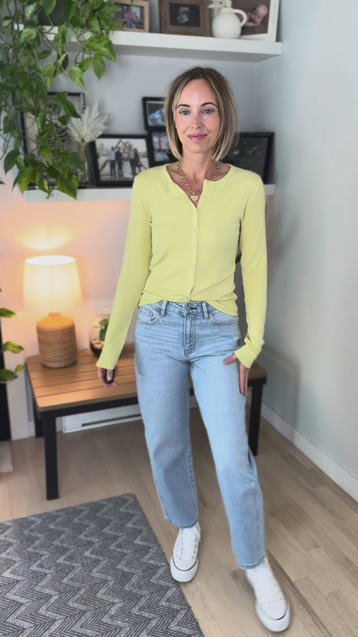 Onda Button Up Long Sleeve- ACACIA