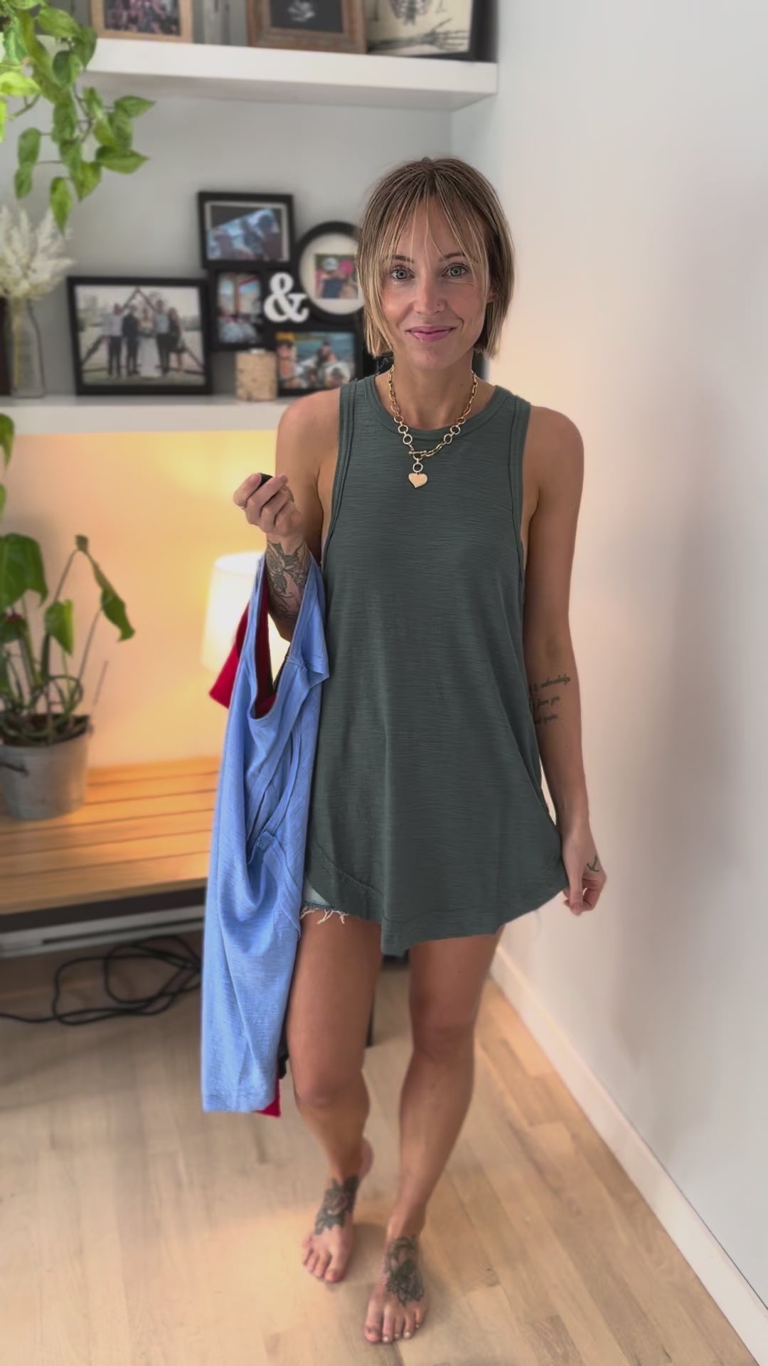 Bree Flowy Tank- RUBY