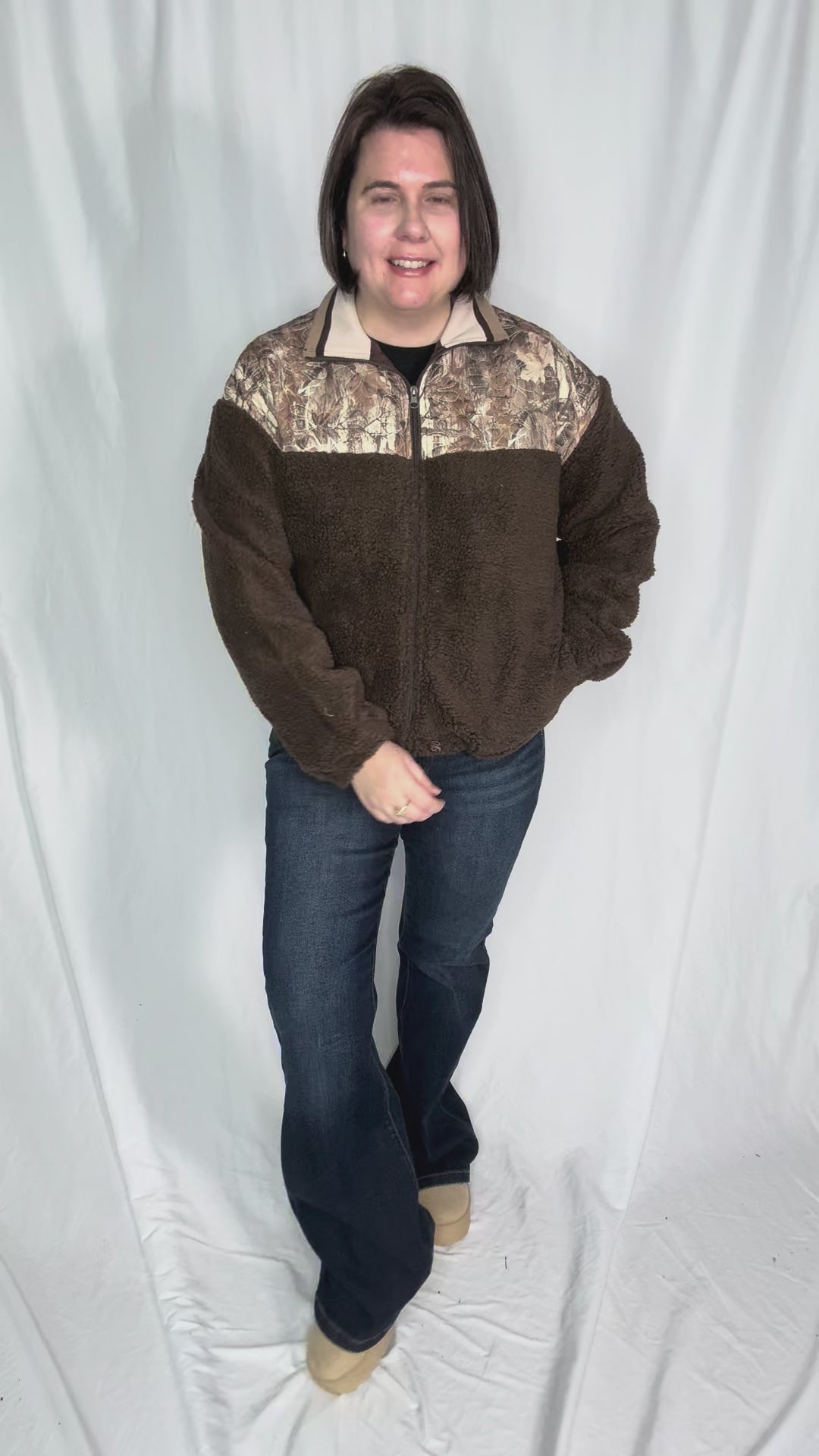 Wilder Camo Sherpa Pullover