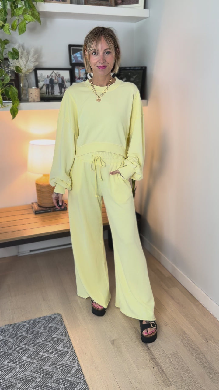 Amora Knit Set- LEMONADE