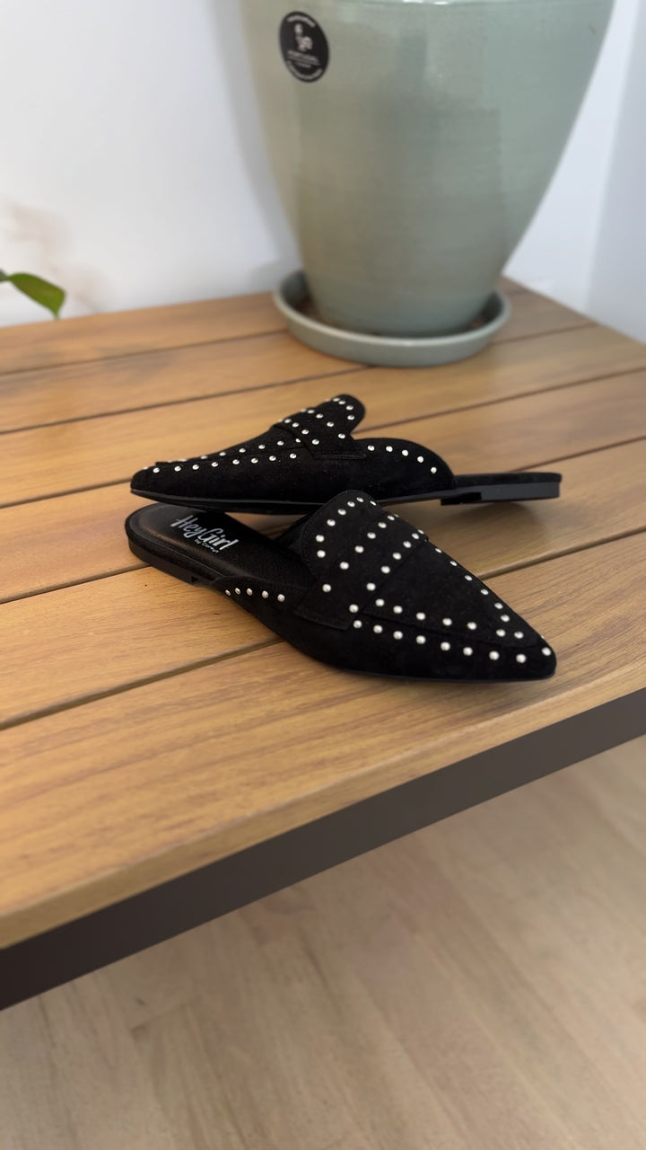 CORKYS Mischief Comfort Sole Slip On Mule- BLACK