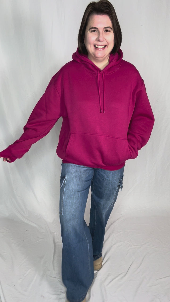 MONO B Calla Cloud Hoodie- PLUM PINK