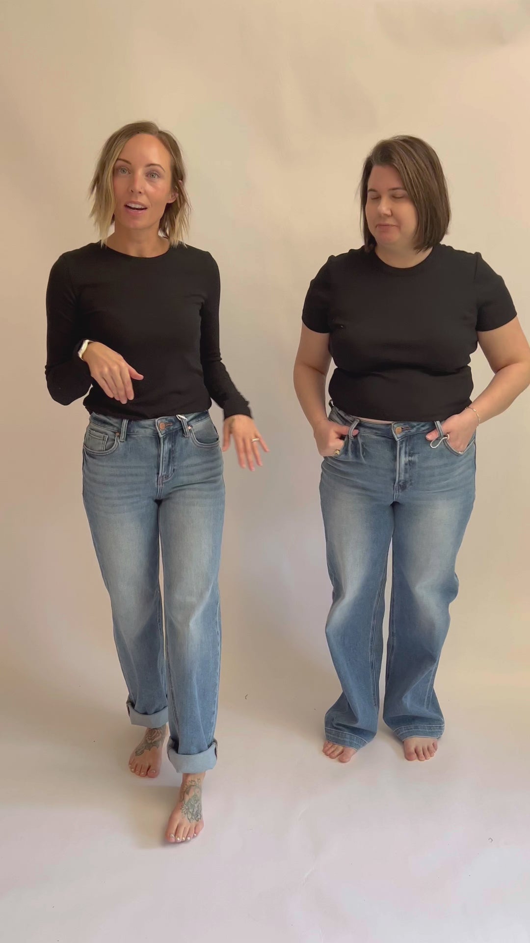 RISEN Toni High Rise Relaxed Jeans- MEDIUM WASH