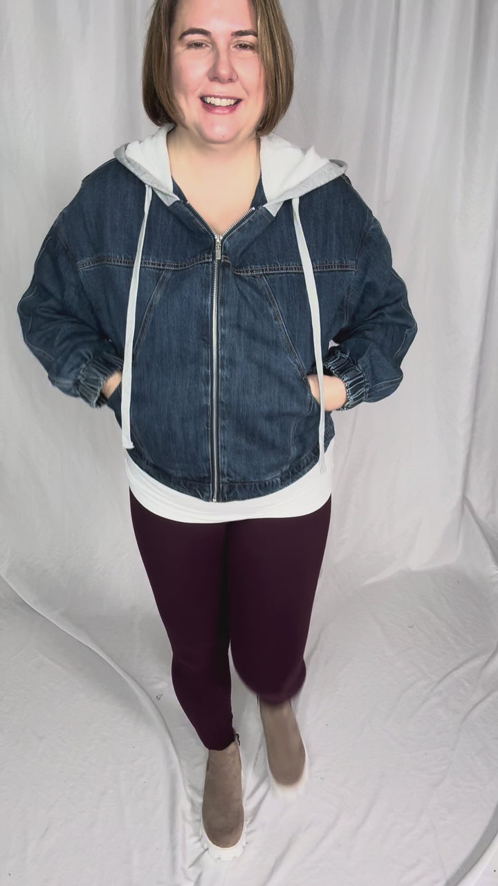 Plato Denim Hoodie Jacket