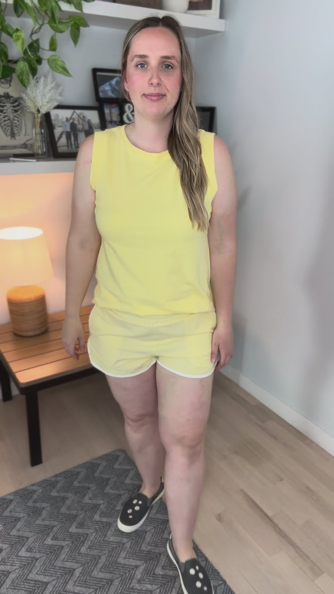 Mono B Bethany Active Shorts- YELLOW GLOW
