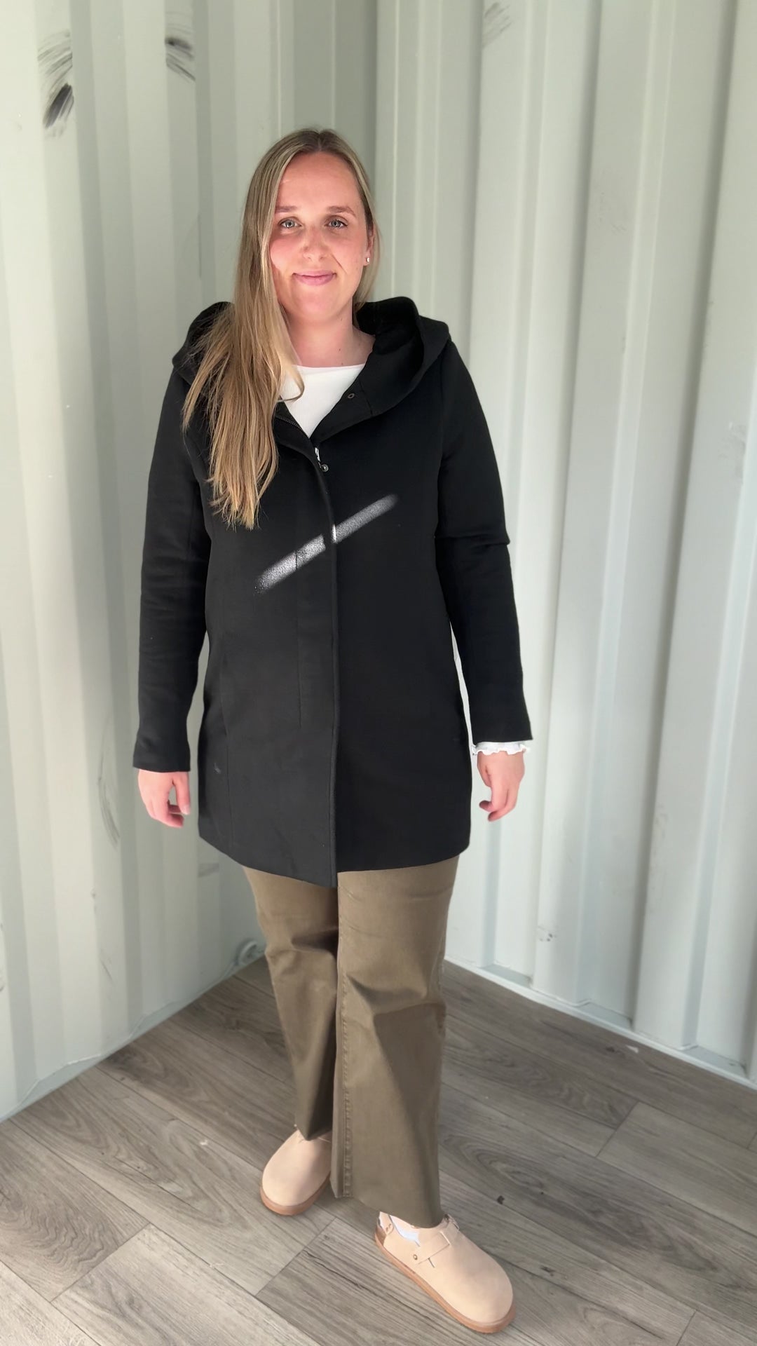 Only Alison Hooded Coat- BLACK