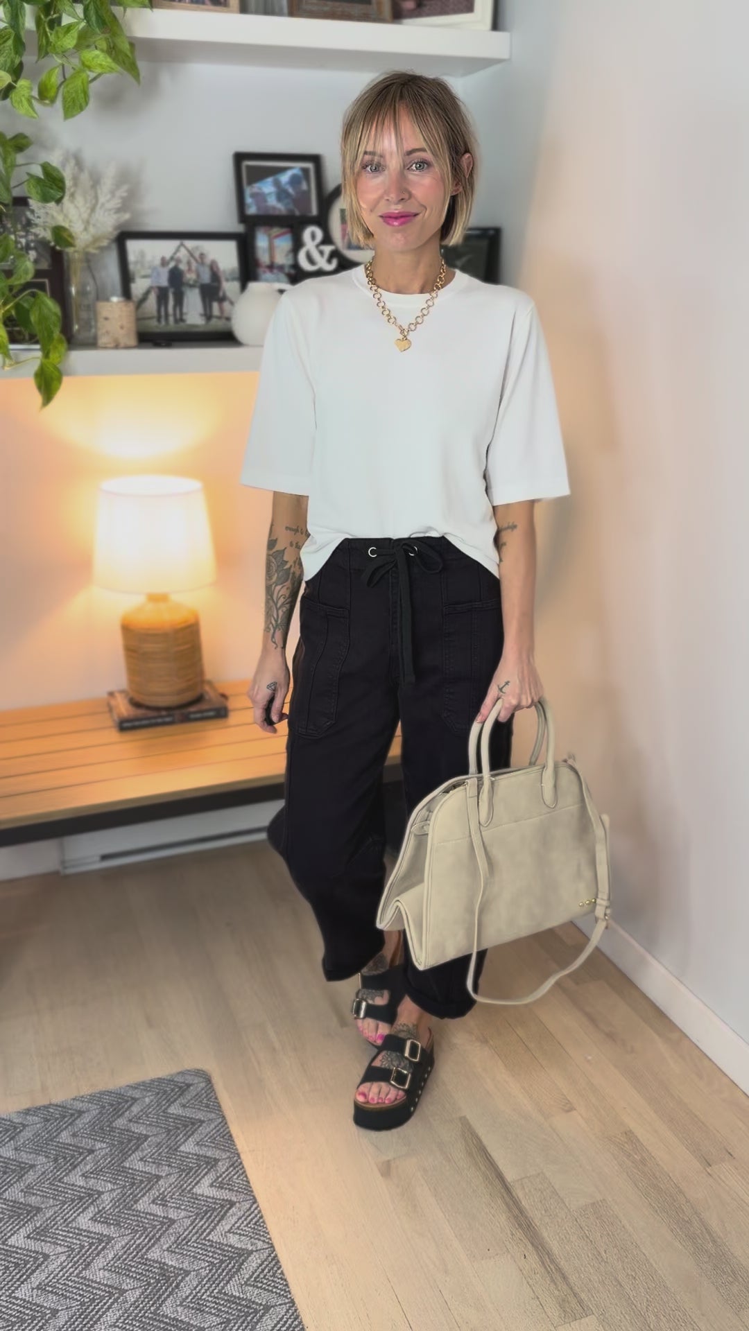 VERO MODA Silvie Knit Short Sleeve- SNOW WHITE