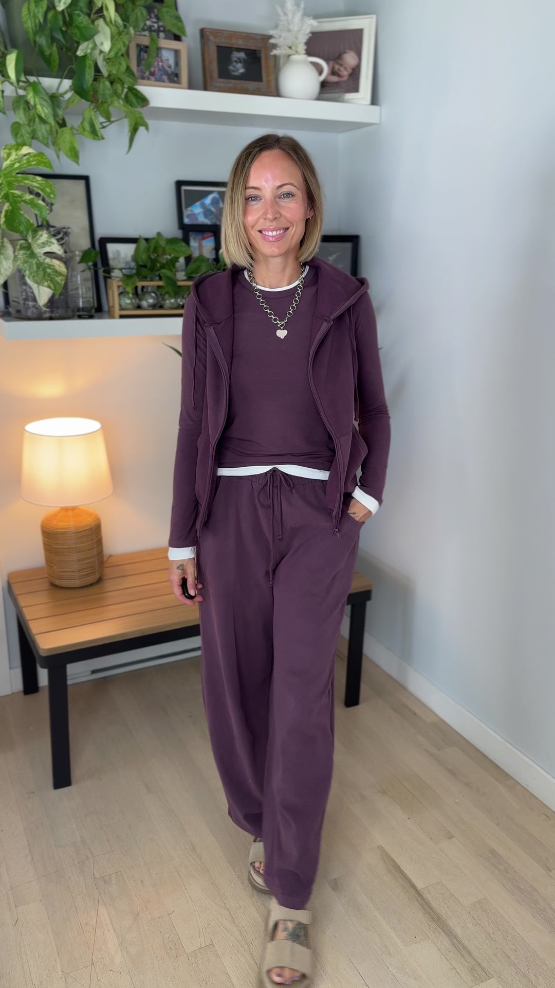 Portman Sweatshirt Vest- COCOA