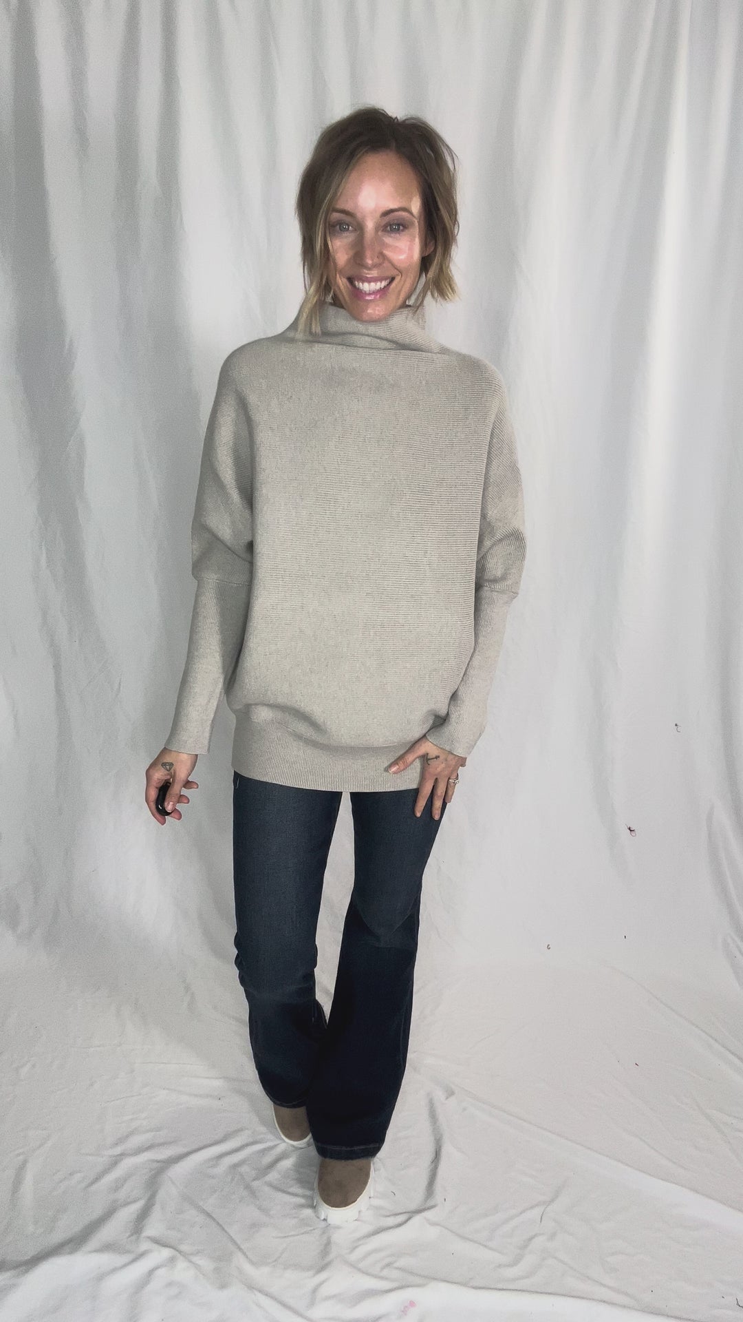 Maren Dolman Sweater- HTHR MOCHA