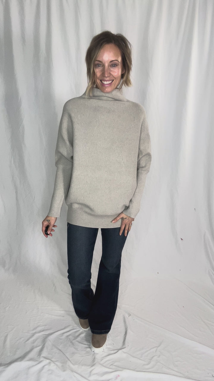 Maren Dolman Sweater- HTHR MOCHA