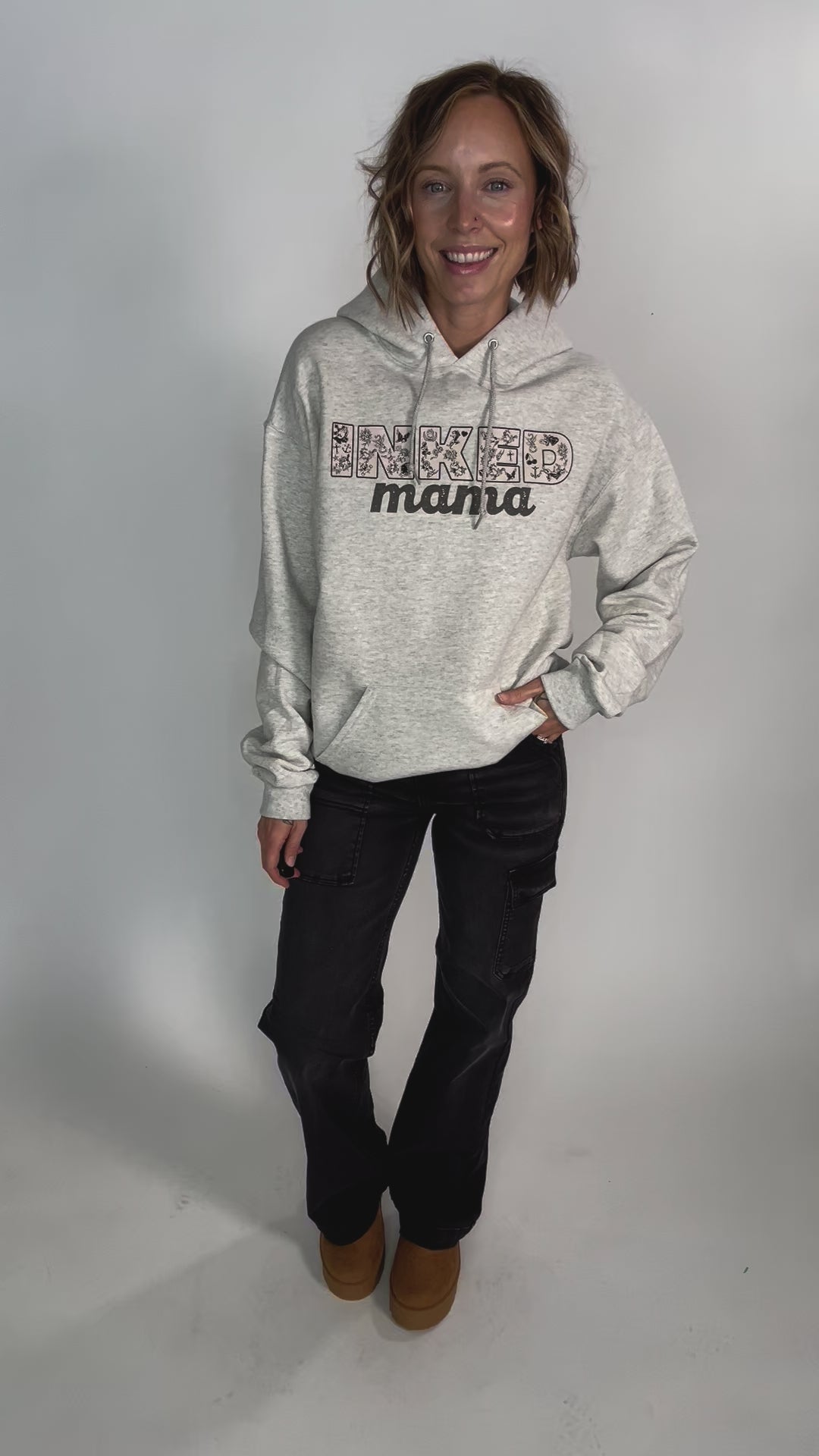 Inked Mama Hoodie- OATMEAL